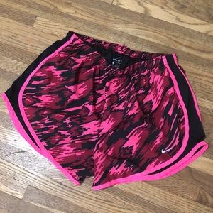 Pink & Black Patterned Nike Tempo Running Shorts